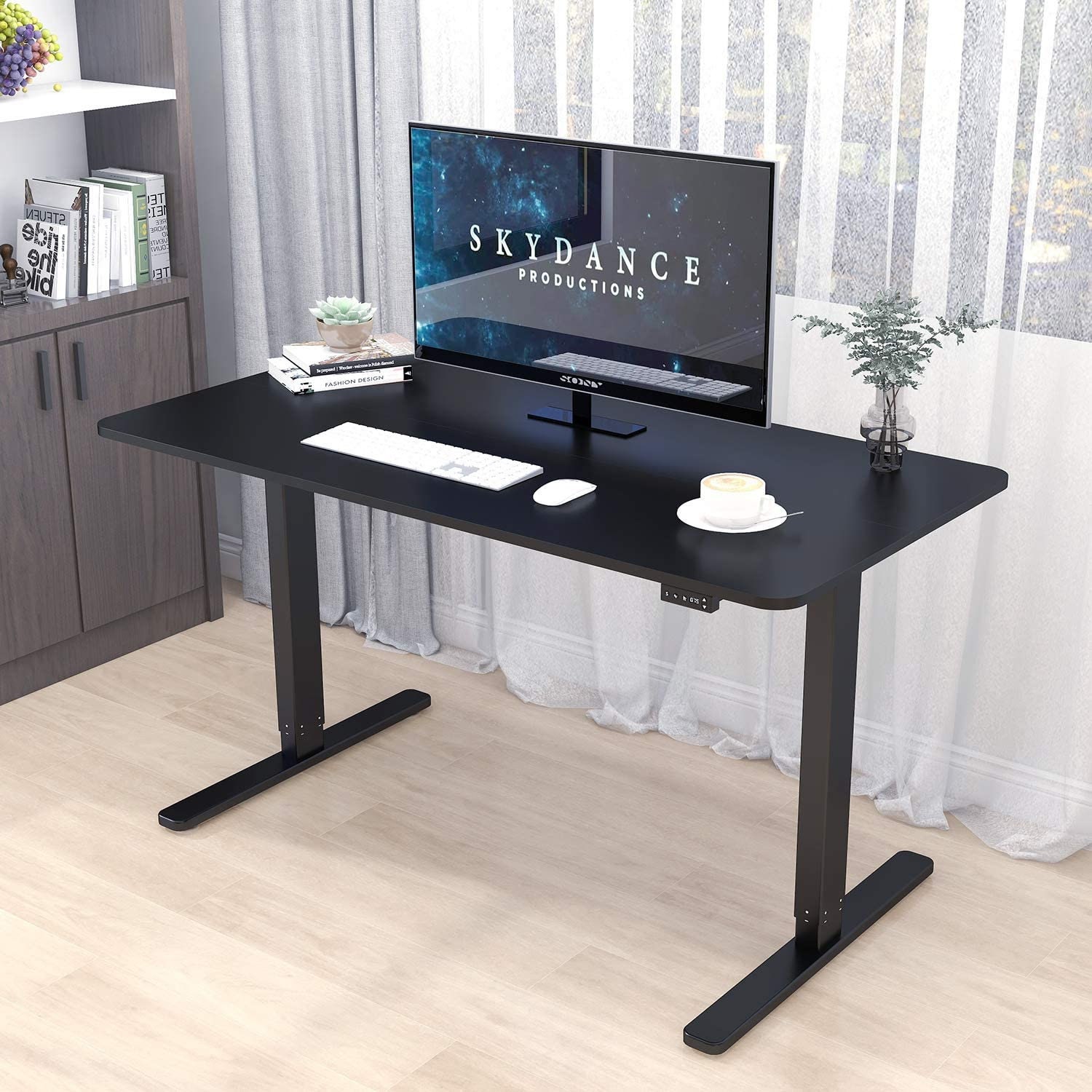 Electric Standing Desk Height Adjustable Desk 55 x 28 Inches Etsy