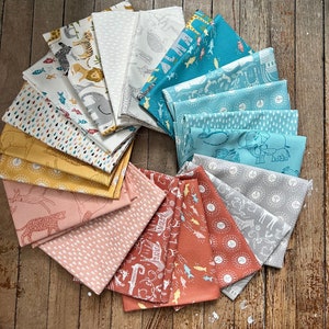 Noah’s Ark Fat Quarter Bundle, Children’s Fabric Line, 20 Fat Quarters - 5 Yards total, Stacy Iest Hsu, Animal fabric, Gender Neutral