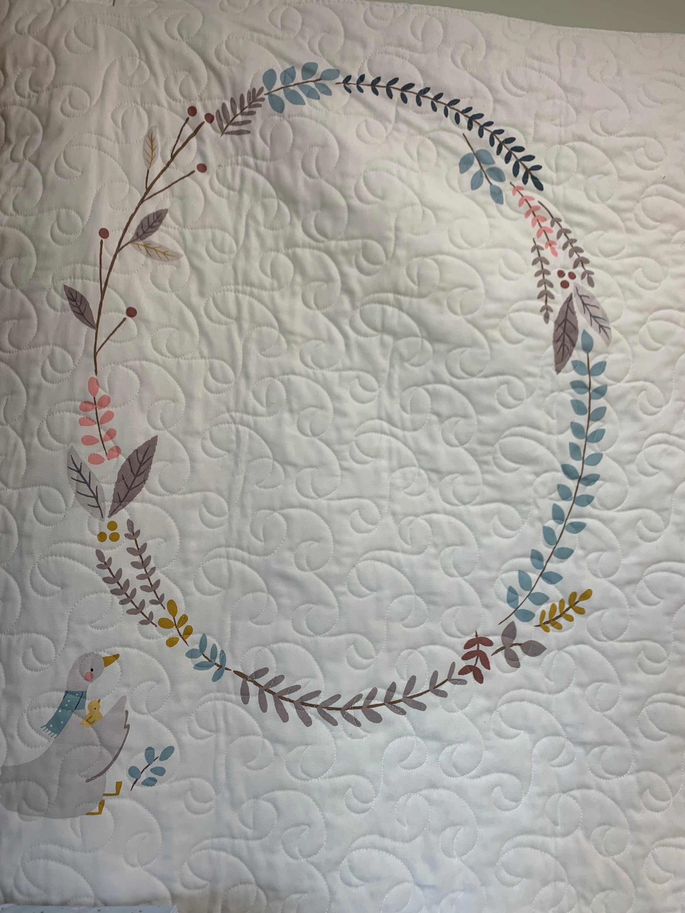 Little Ducklings Quilt Panel, Monthly Milestone Panel, Baby Panel