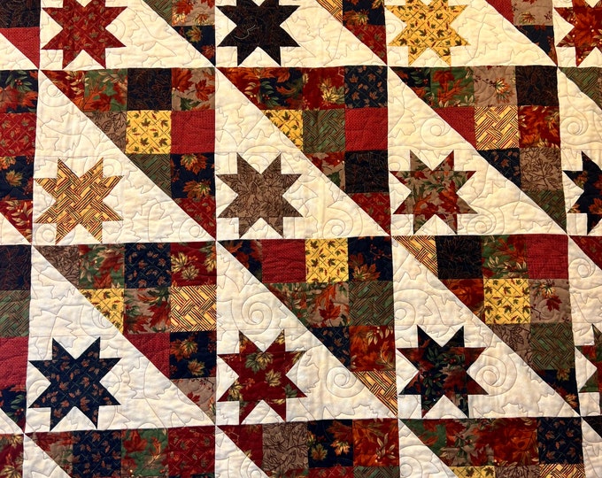 Flannel Quilt Kit Star Flannel Quilt Pattern & Kit 60 X Etsy