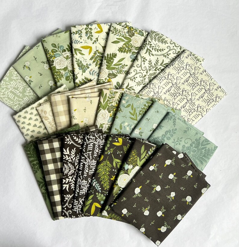 Happiness Blooms Fat Quarter Bundle Floral Farmhouse Fabric Etsy