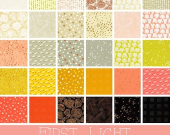 First Light Layer Cake, Ruby Star Society Fabric, 10 inch Squares, Modern Quilt Fabric, First Light Fabric Collection