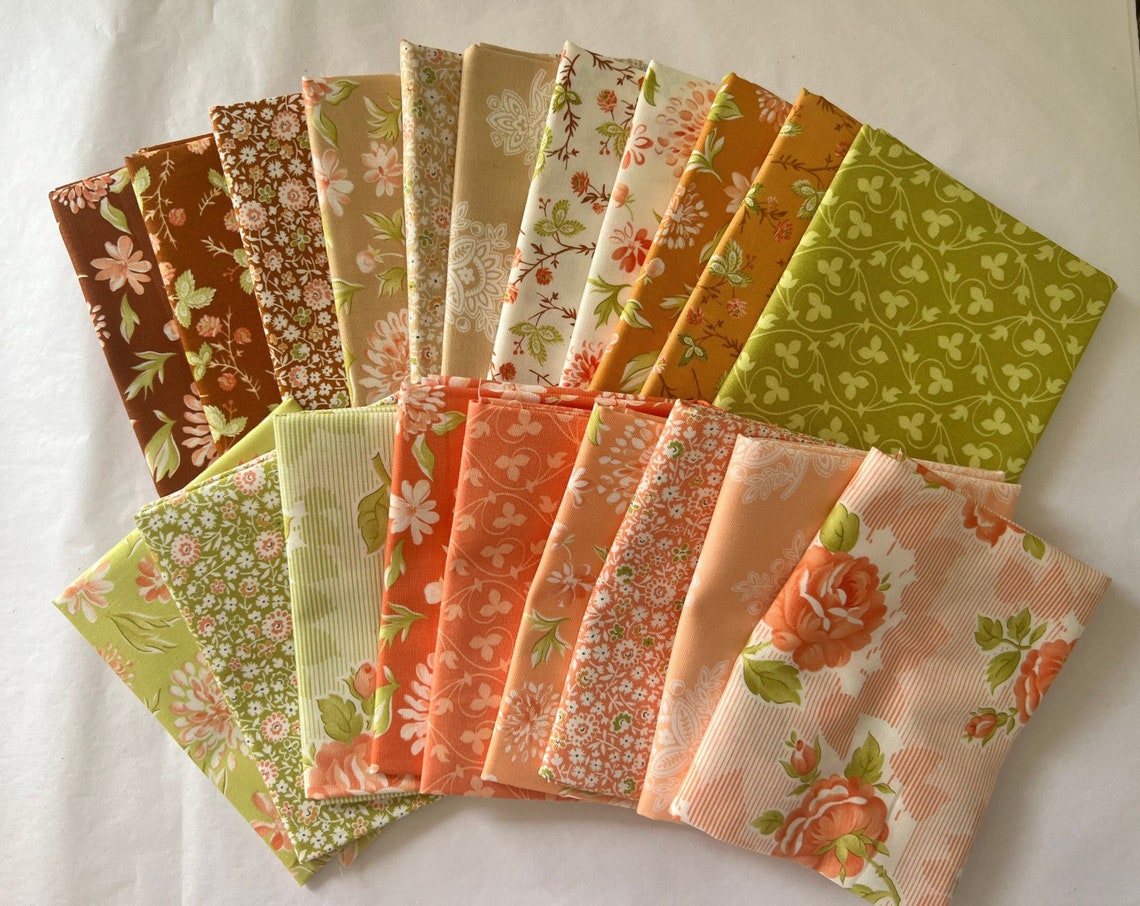 Cinnamon & Cream Fat Quarter Bundle by Fig Tree Co. Fat Etsy