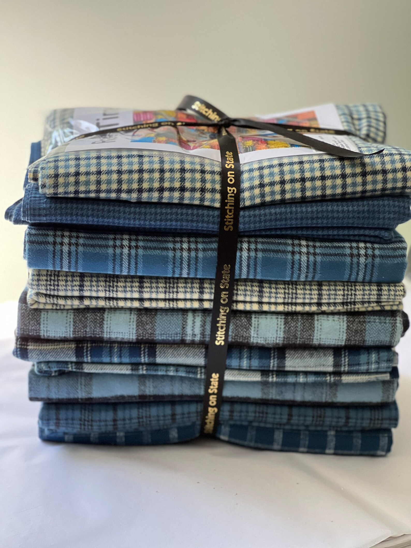 Flannel Rag Quilt Kit, Rag Time Quilt Pattern & Kit, Flannel Rag Quilt