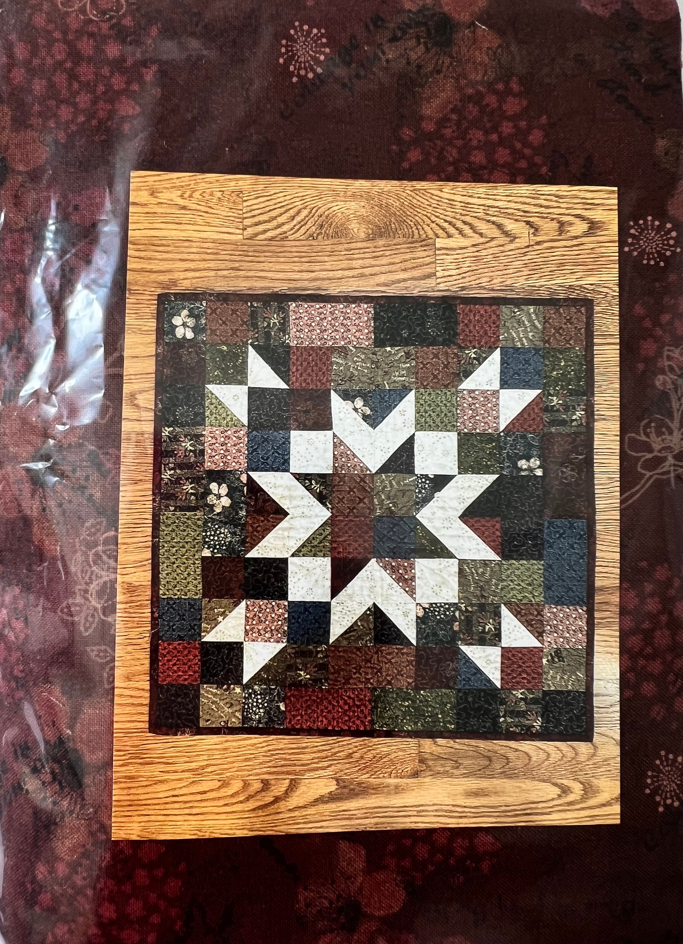 Twinkle Star Quilt Kit, Wall Hanging Quilt Kit, Table Topper Pattern