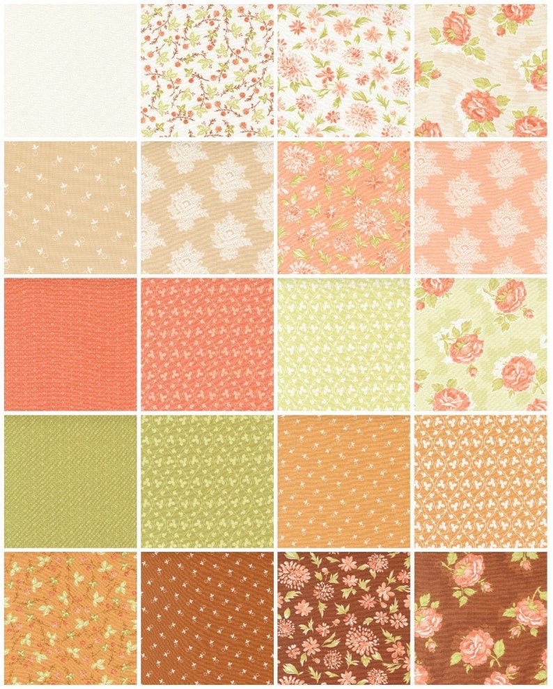 Cinnamon & Cream Fat Quarter Bundle by Fig Tree Co. Fat Etsy