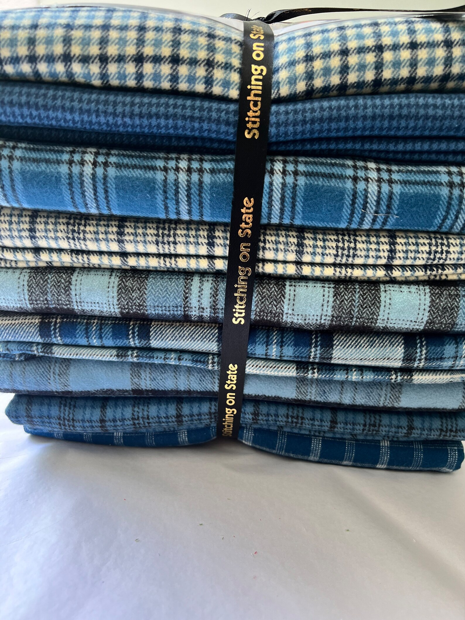 Flannel Rag Quilt Kit, Rag Time Quilt Pattern & Kit, Flannel Rag Quilt Kit, Lap Quilt, Plaid