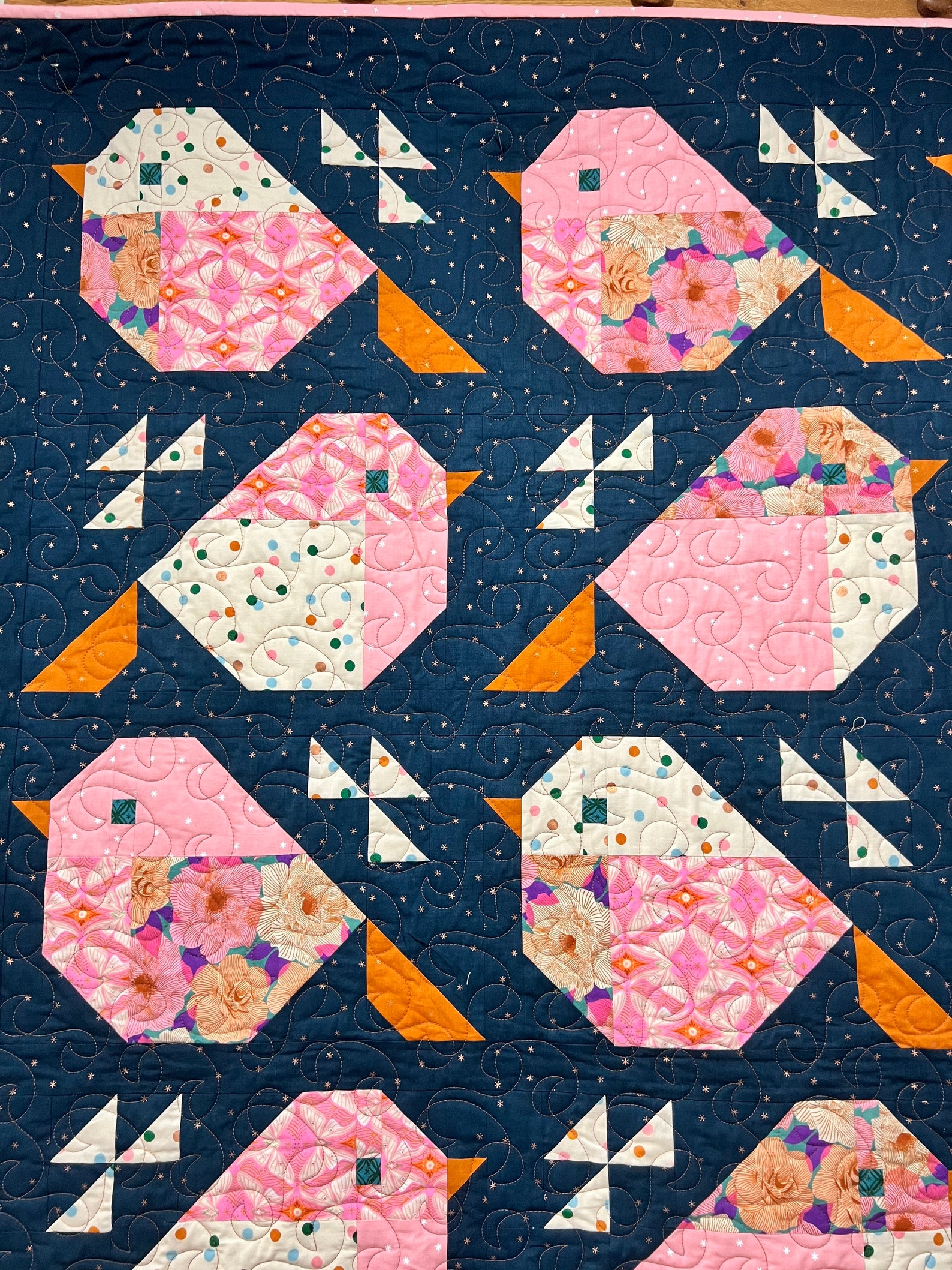 Sparrows Quilt Kit Modern Quilt Kit Ruby Star Quilt Society Etsy