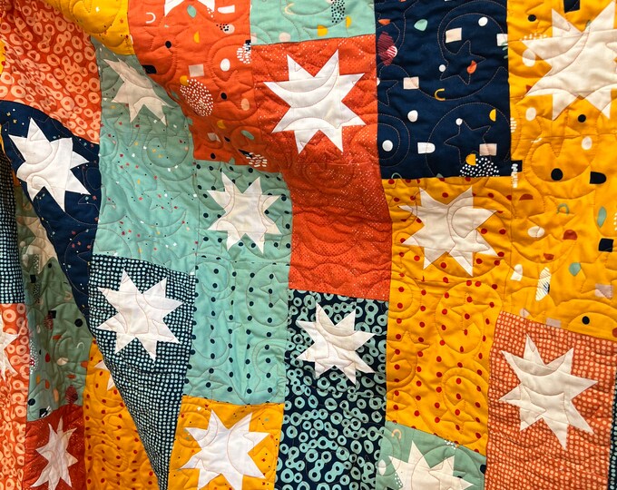 Fox Quilt Kit, Cinnamon and Cream Francesca Quilt Kit, Foxes Quilt