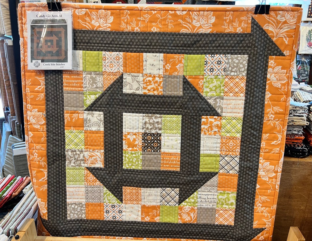 Candy Go Around Quilt Kit, Wall Hanging Quilt Kit, Table Topper Pattern