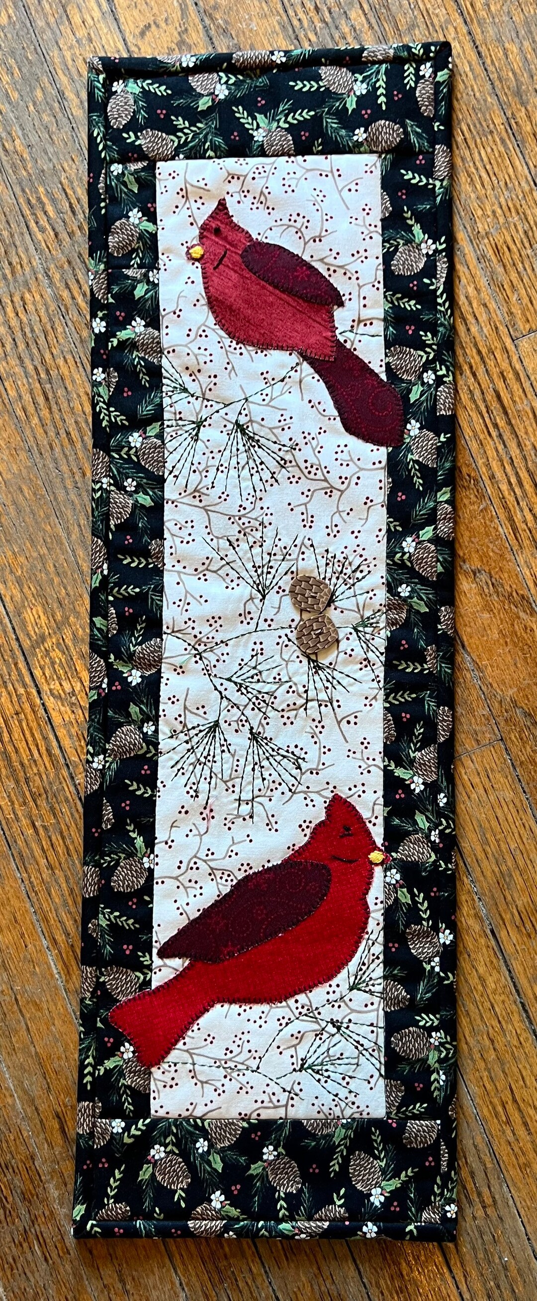 Cardinals Wall Hanging Quilt Kit Applique Sewing Project Etsy