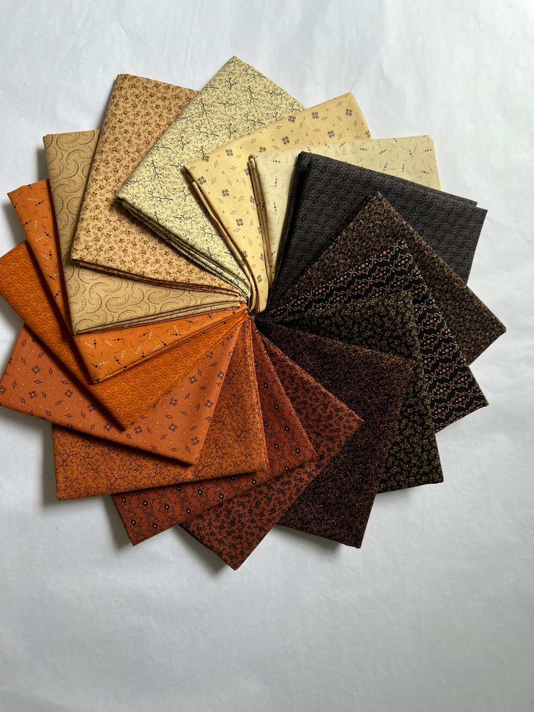 Cheddar & Coal 2 Fat Quarter Bundle Cheddar and Coal 2 Fabric Etsy