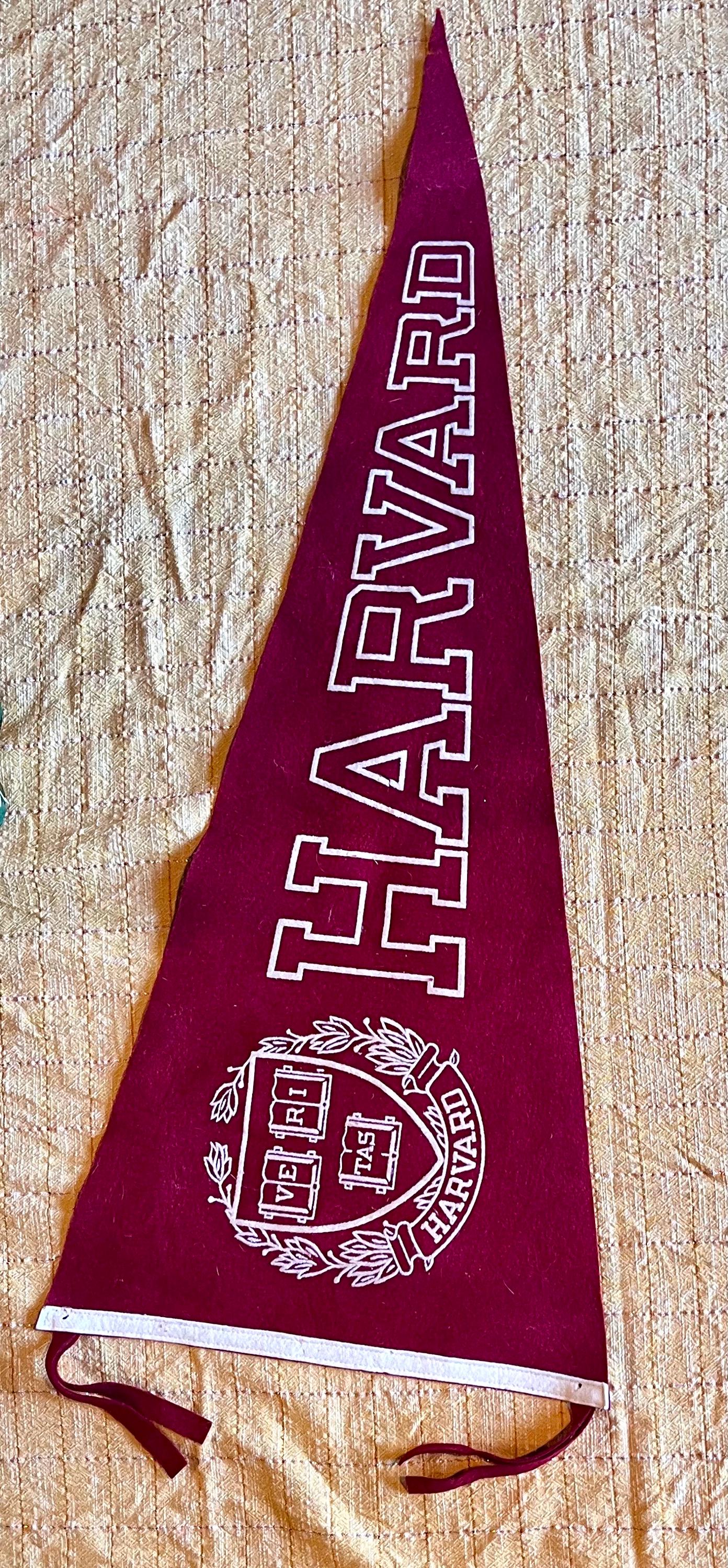 Vintage Harvard Pennant - Etsy