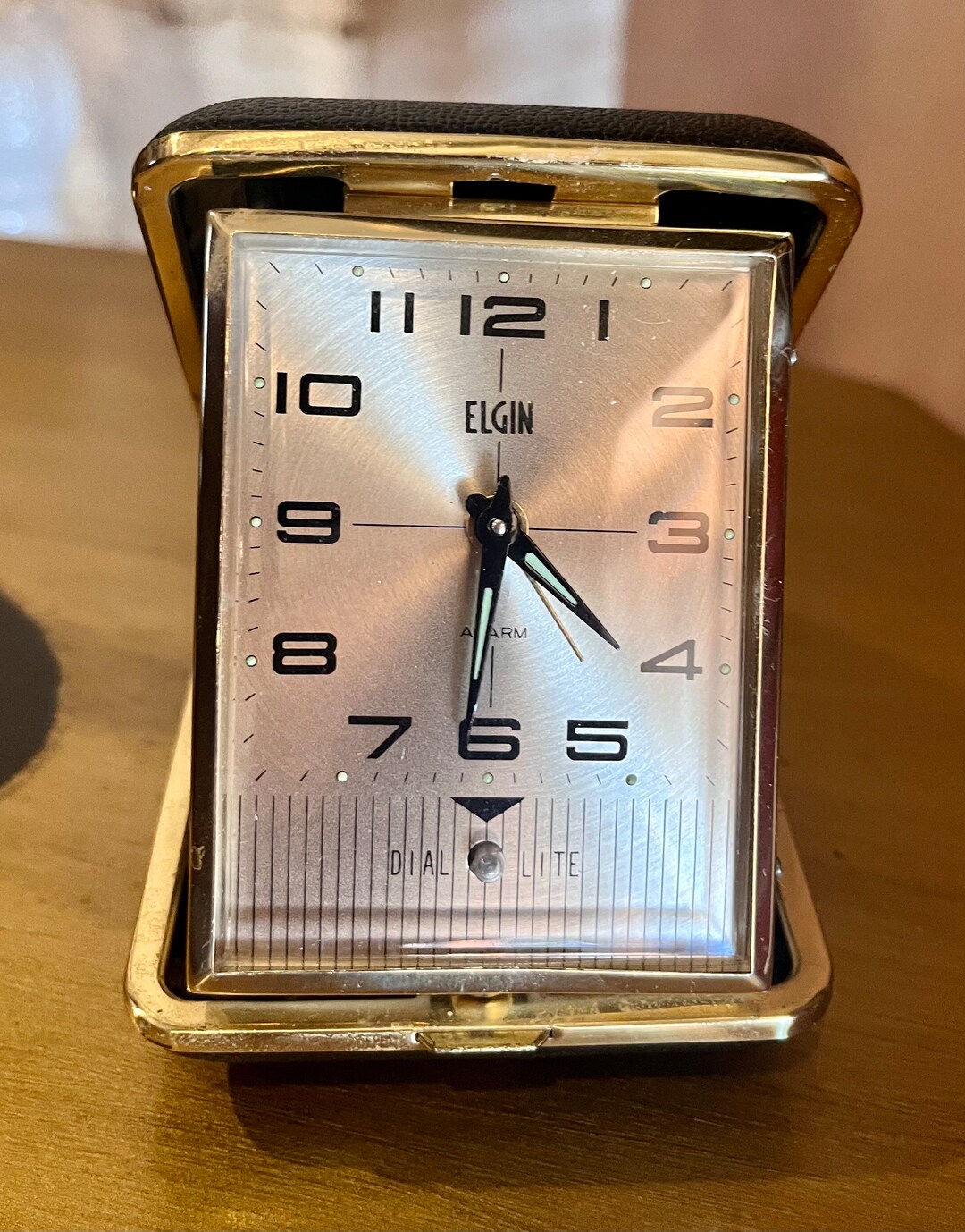 Vintage Elgin Wind up Travel Alarm Clock Etsy