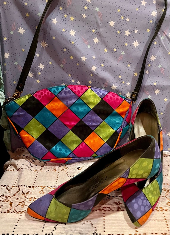 80’s Life Stride Heels and Handbag