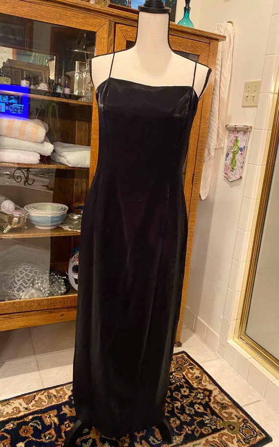 Alex Evening Black Shimmer Evening Gown 