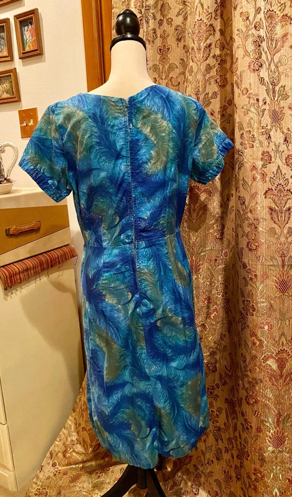 Vintage Atomic Short Sleeve Wiggle Dress - image 2