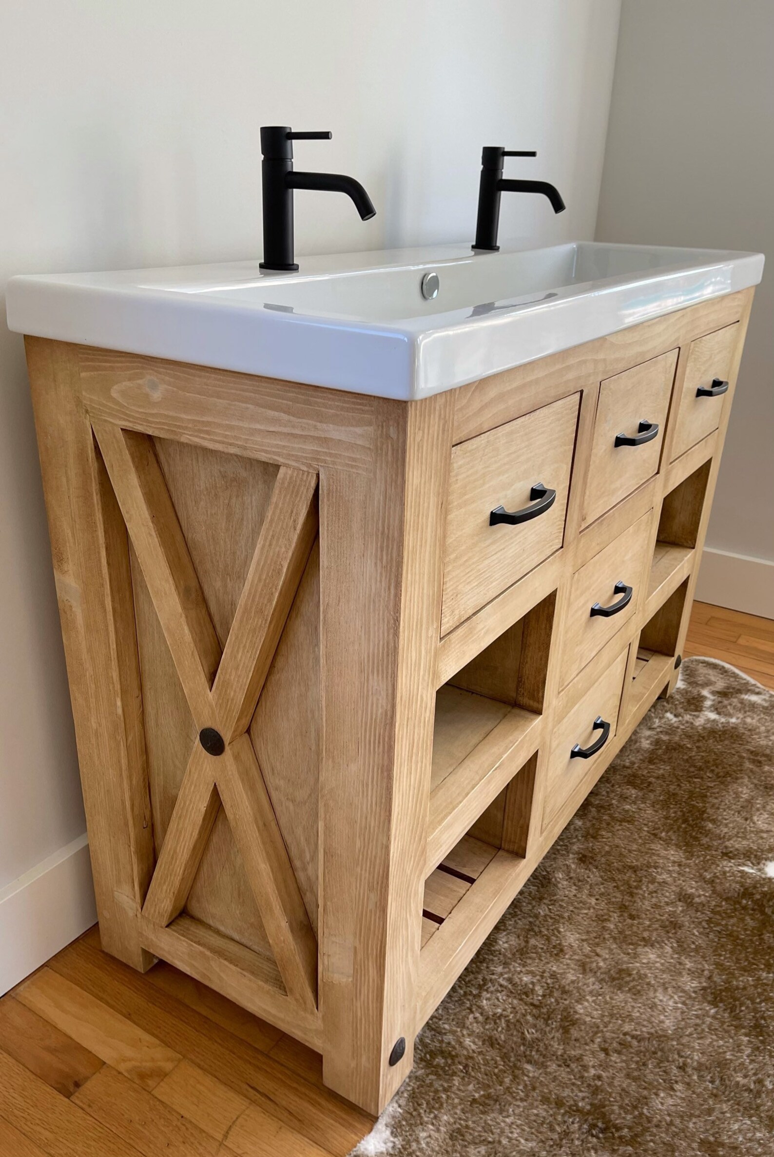Custom Made 48 In. Bathroom Vanity Etsy