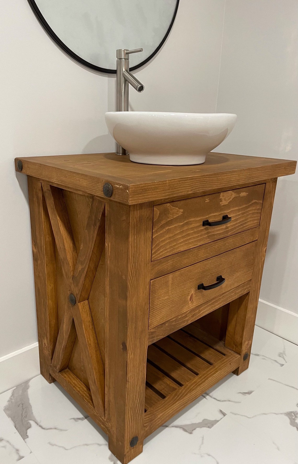 30 Inch Vessel Sink Bathroom Vanity Custom Made Etsy UK
