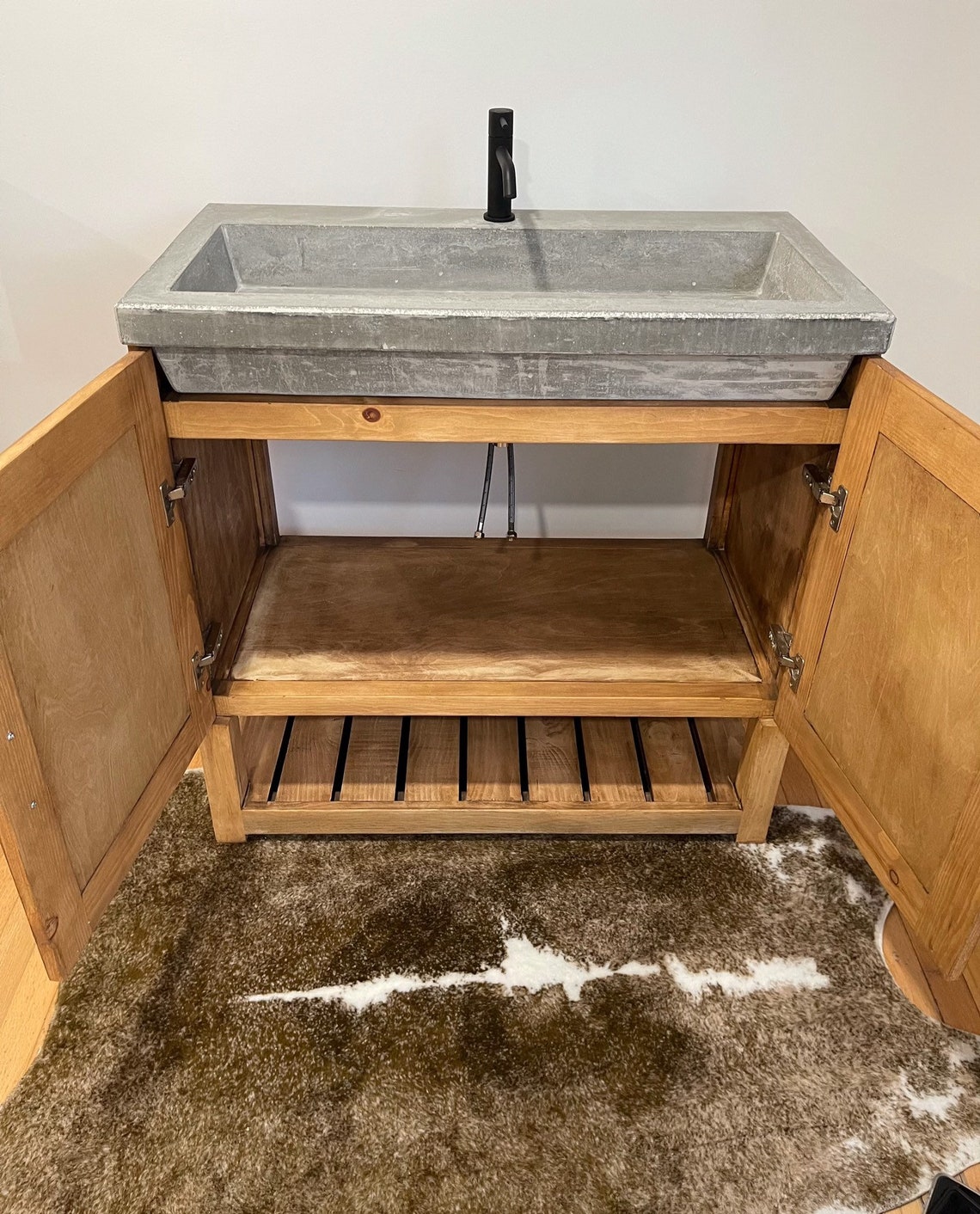 Custom Made 36 In. Bathroom Sink Vanity Concrete Top - Etsy