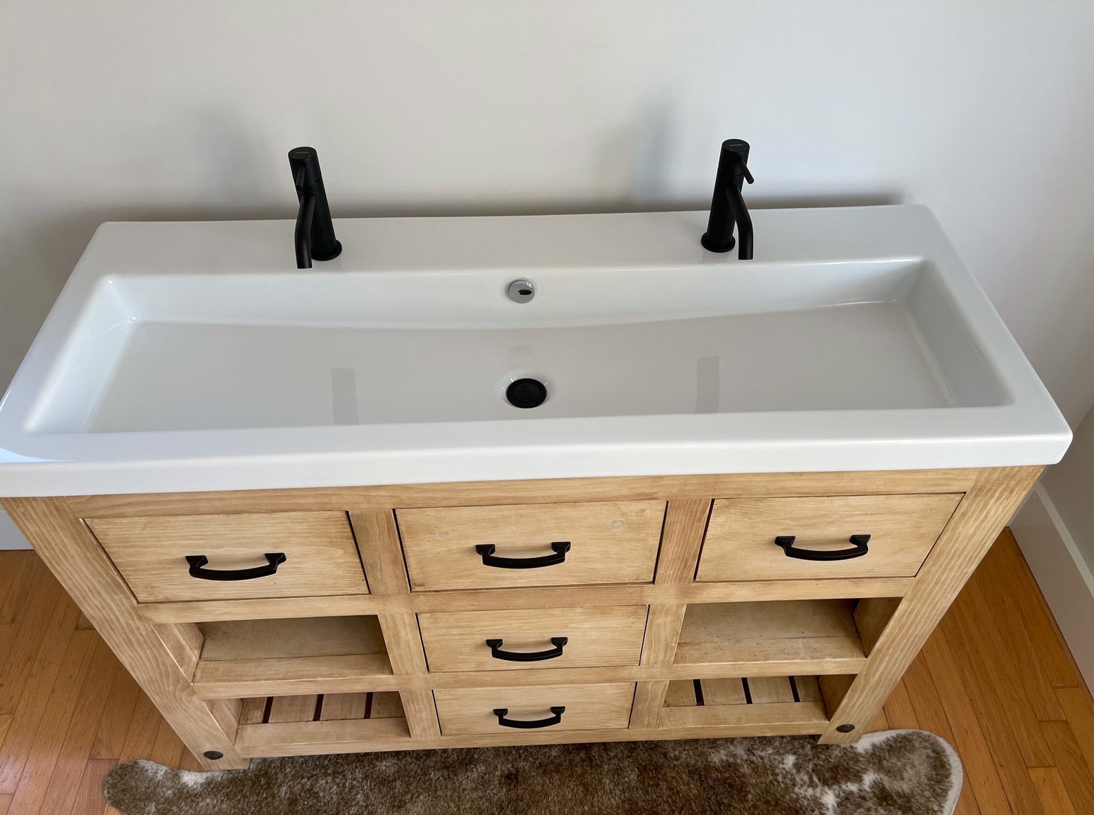 Custom Made 48 In. Bathroom Vanity Etsy