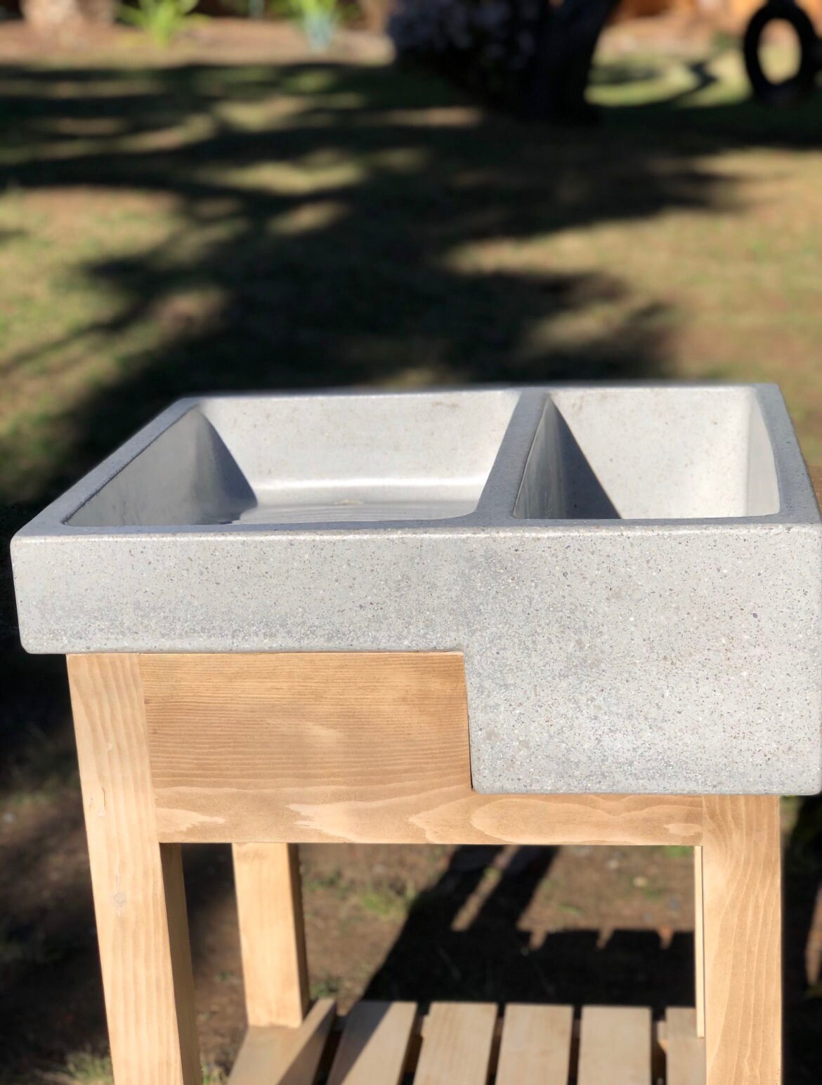 Washboard Utility sinkconcrete blend Laundry room washbasin Etsy