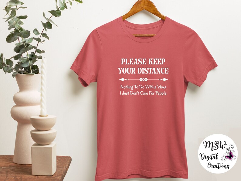 Sarcastic Social Distance Shirt – Funny Graphic Tee - Etsy