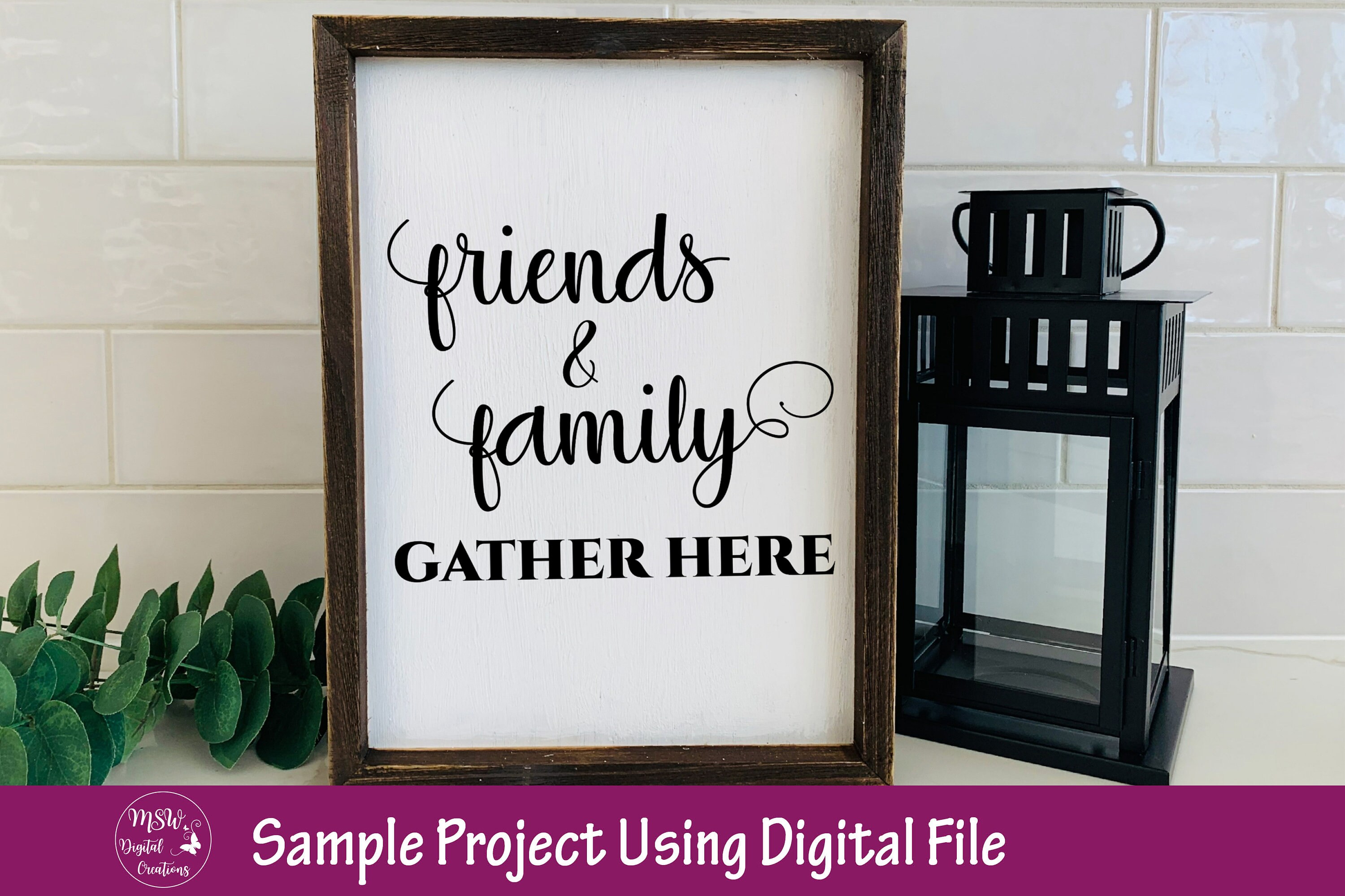 Friends and Family Gather Here SVG Digital Download png svg | Etsy
