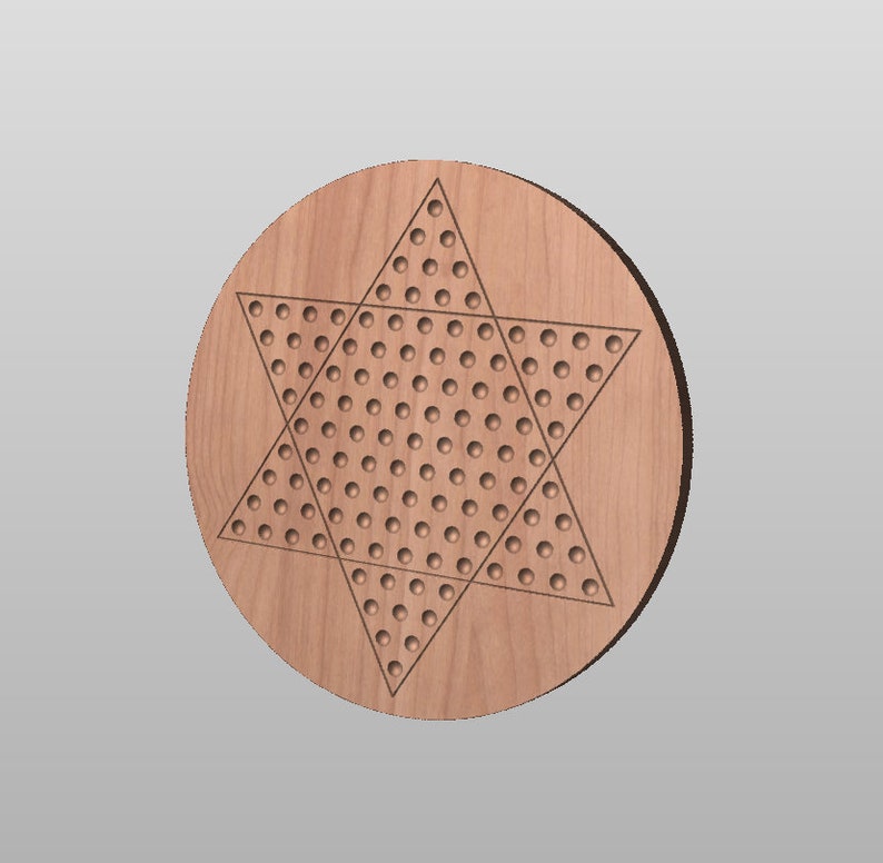 CNC Files Chinese Checkers Marble Game Detailed Build Etsy