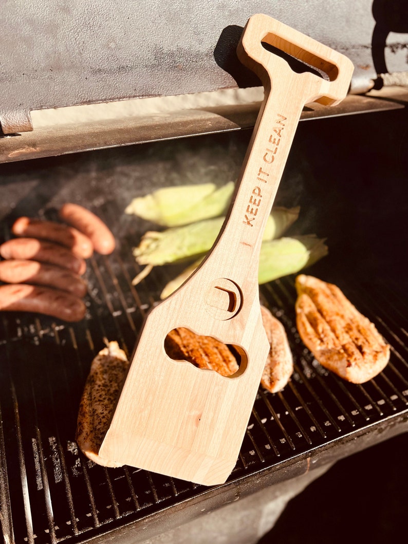 CNC File Grill BBQ Scraper With Bottle Opener .svg .dxf Etsy