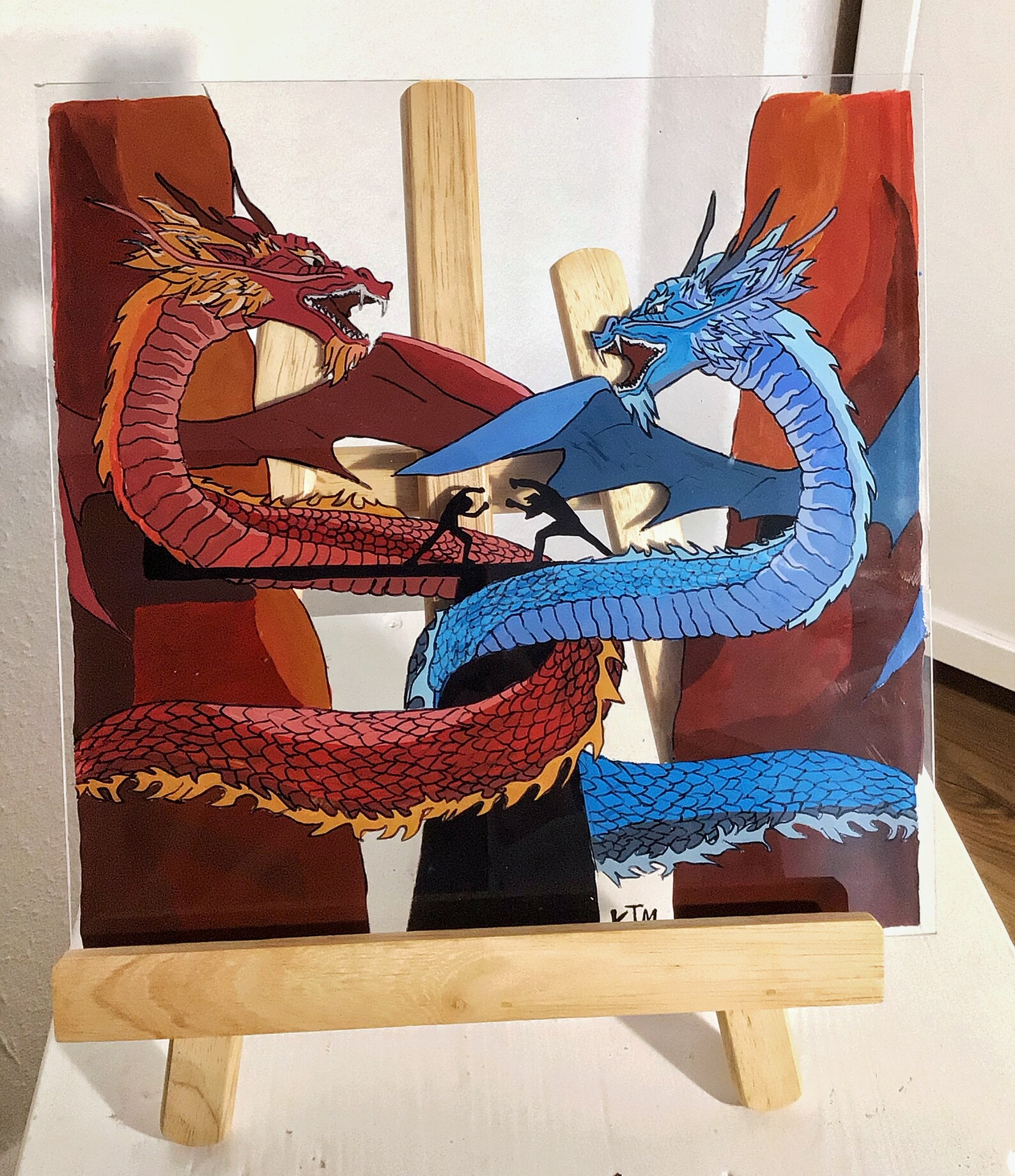 Glasspainting Anime Personalizado Etsy