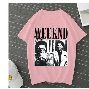 Pop Singer Artist The Weeknd Print Anime Tops Tees Clothes Female T-shirt Women Cartoon Tee Short Sleeve Fashion Girls T Shirt