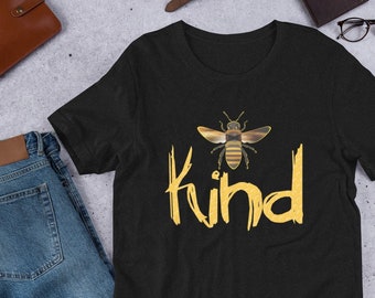 Bee Kind シャツ：ユニセックス グラフィック T シャツ