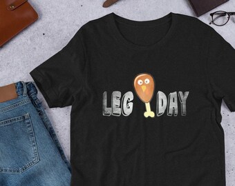 Funny Leg Day Turkije T-shirt - Thanksgiving-cadeau