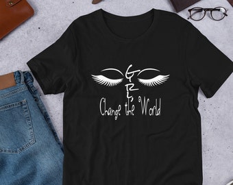Change The World-T-shirt voor meisjes: feministisch T-shirt met print