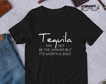 Tequila-shirt: T-shirt met grappig drinkcitaat