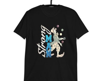 Circus Strongman-T-shirt: uniseks T-shirt in vintage-stijl