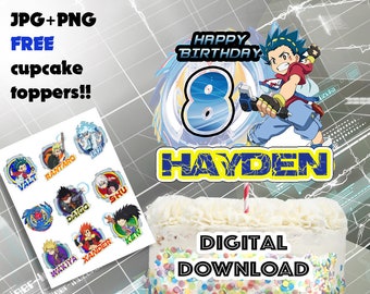 Beyblade Cupcake Topper Etsy
