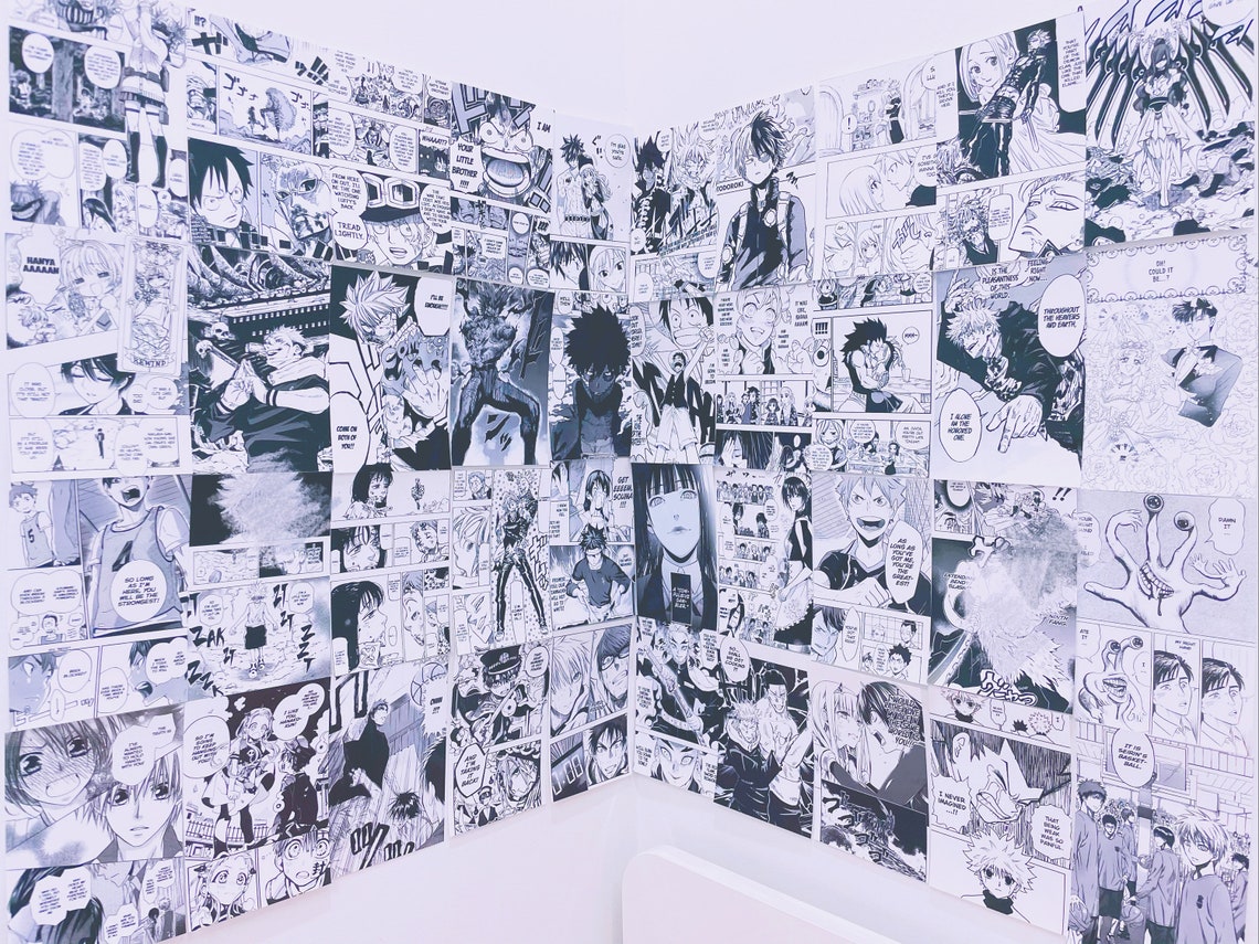Printed Manga Panel Wall Collage 4x6 Collage Kit | Etsy
