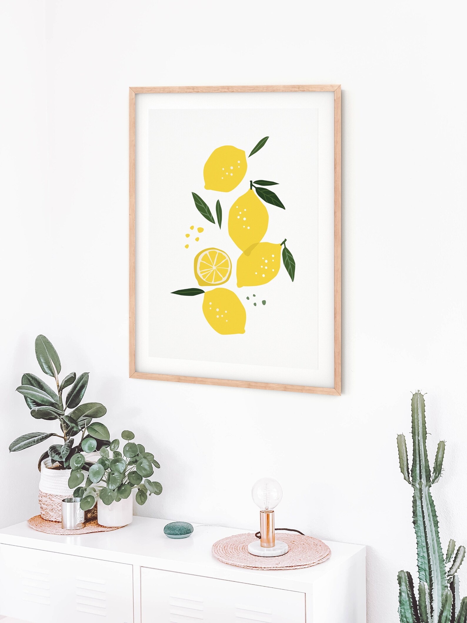 Lemons Print Kitchen Wall Art Gallery Wall living room Etsy