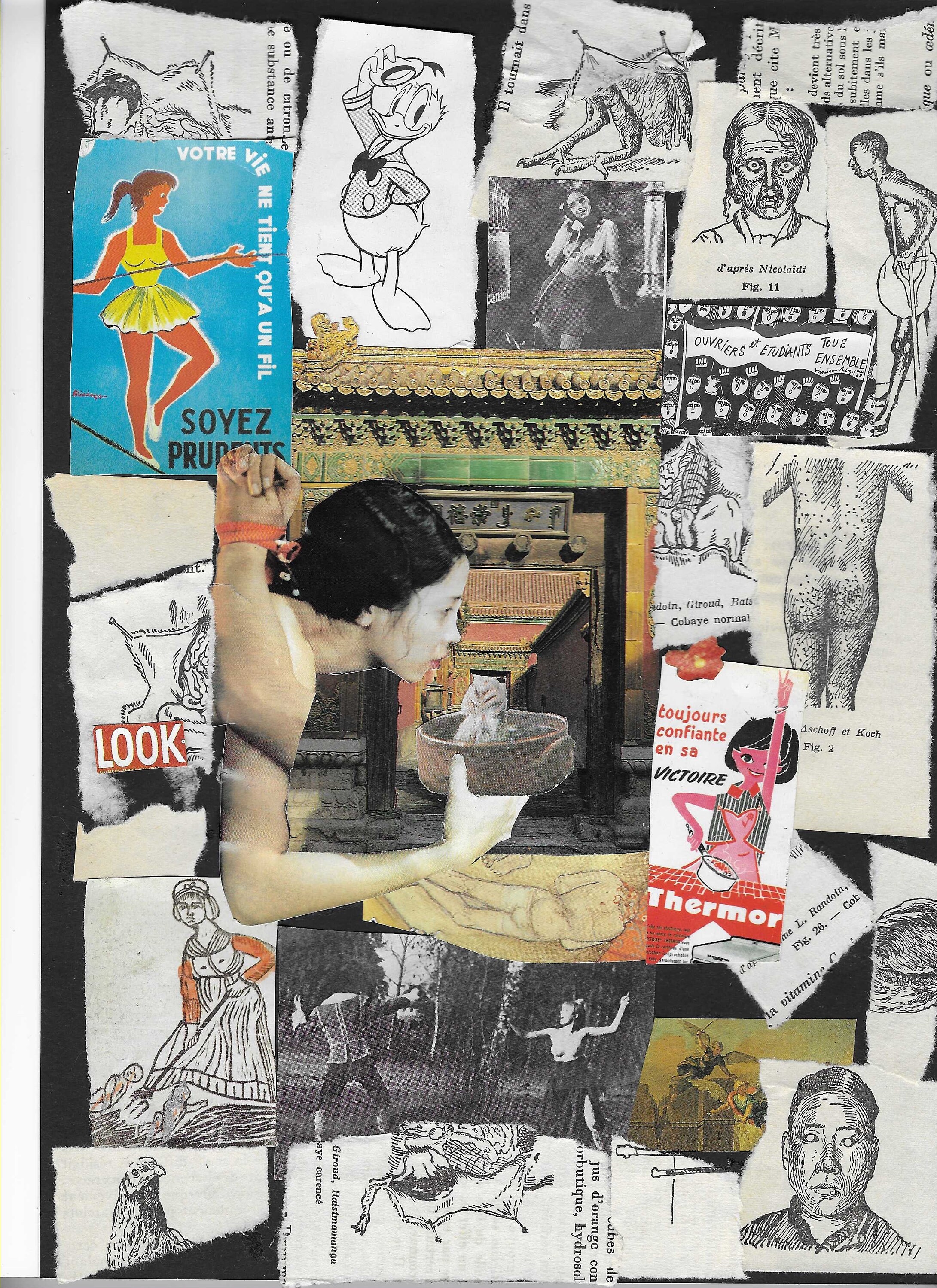 Look; Collage Fait Main