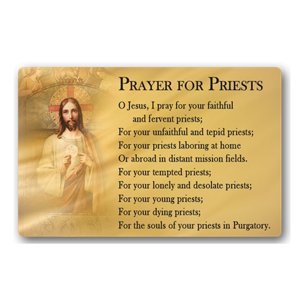 Prayer for Priests Prayer Cards Etsy Prayer for Priests Prayer Cards Etsy