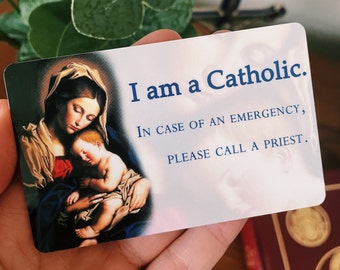 Catholic ID Card | High-Quality, Plastic Card | Act Of Contrition On The Back