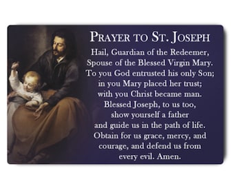 Saint Joseph Prayer Card | St. Joseph Saint Prayer | Saint Prayer Card | Prayer For A Holy Death