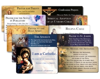 10 Catholic Card Multi Pack - One of each English card - Save 10.00!