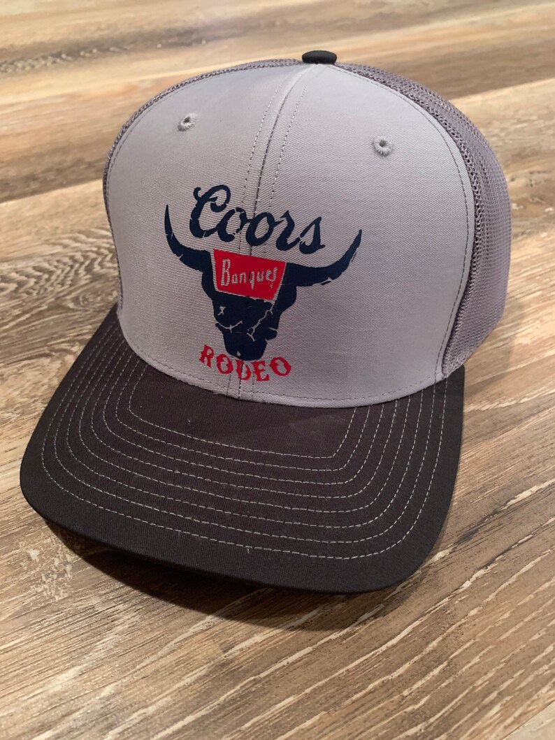 Coors rodeo retro inspired hat, coors banquet hat