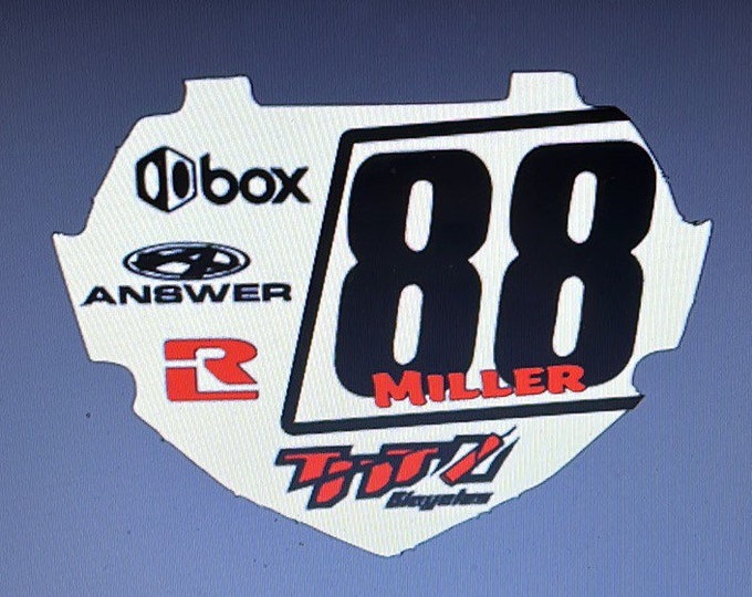 Custom Bmx Number Plate, Box Number Plate Graphics, Bmx Numbers, Custom Number Plate Stickers Etsy