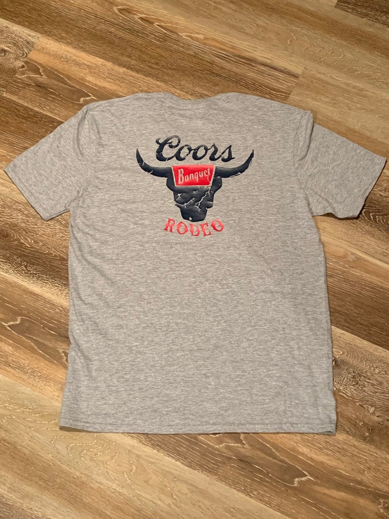 Coors Rodeo Retro Inspired Tee Coors Banquet T Shirt Etsy