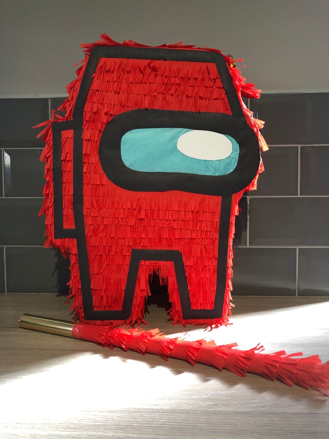 Among Us Red Piñata & Wooden Piñata Stick - Etsy Australia