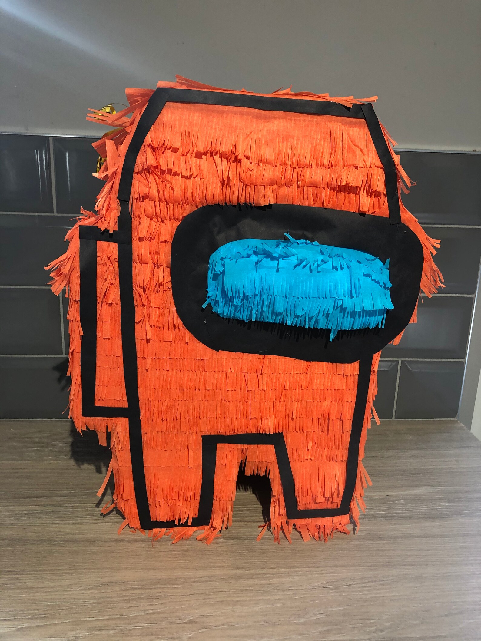 Orange Among Us Piñata 30x40cm & Wooden Piñata Stick Etsy